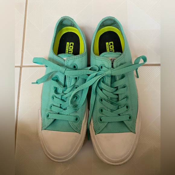 Converse Shoes - Teal converse chuck taylor all star low tops casual comfy everyday sneakers